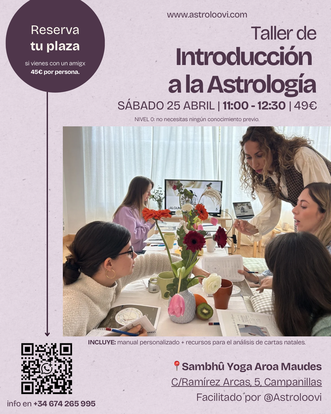 Taller Introducción a la Astrología x Sambhû Yoga (Campanillas)