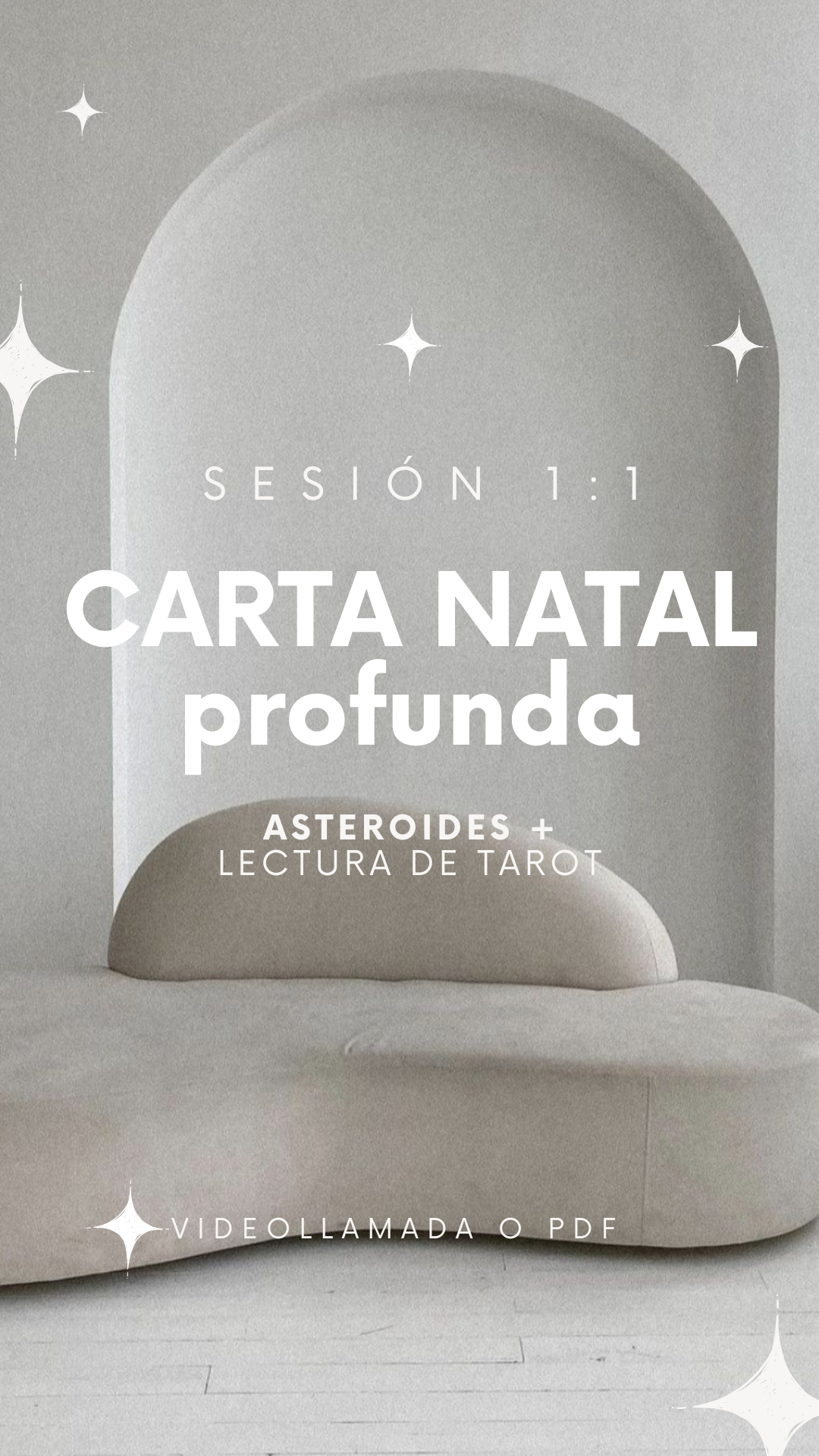 Sesión 1:1 - Misión de Vida Profunda. Lectura Natal con Asteroides