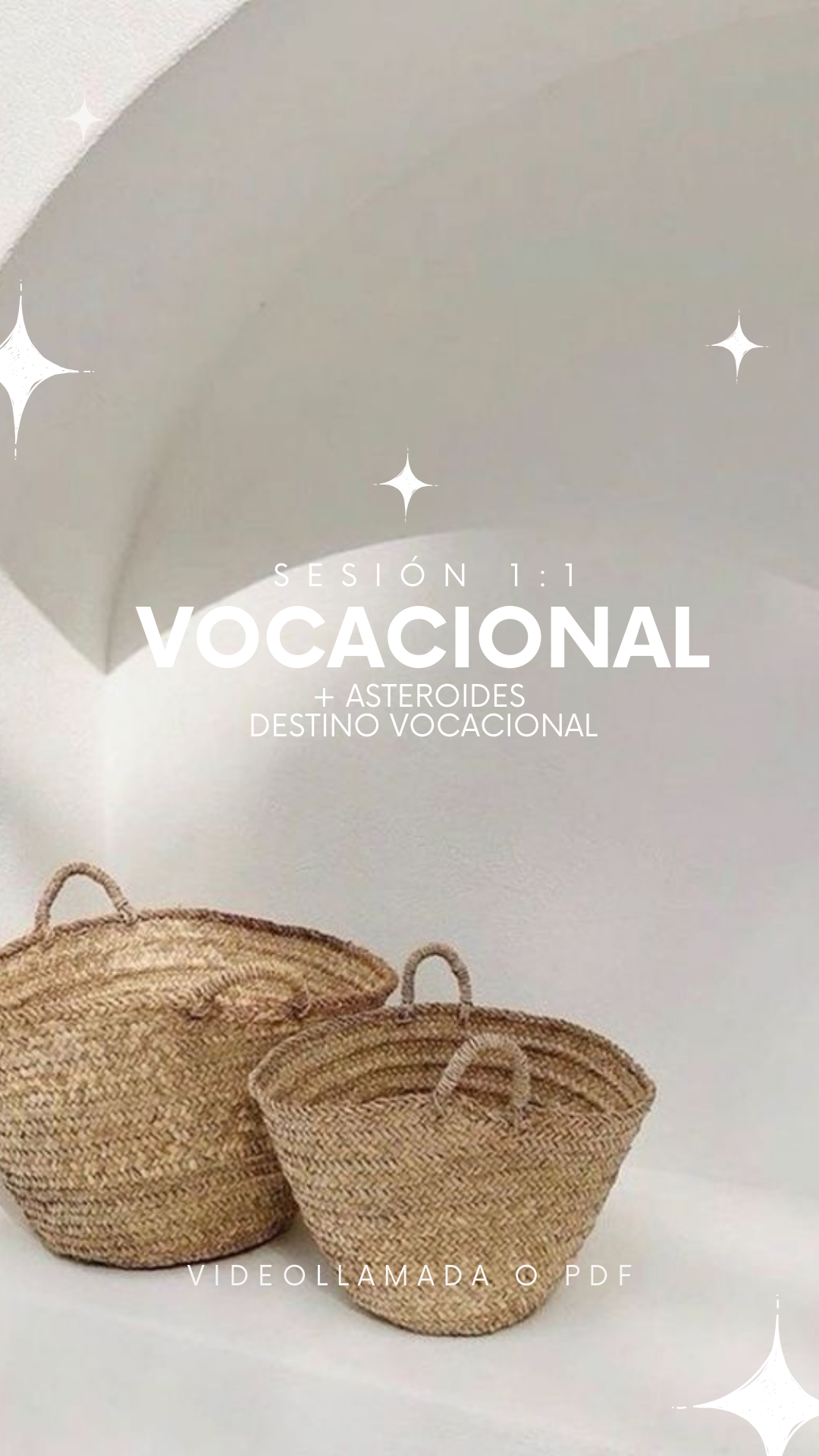 Sesión 1:1 - Lectura Vocacional + Asteroides Vocacional