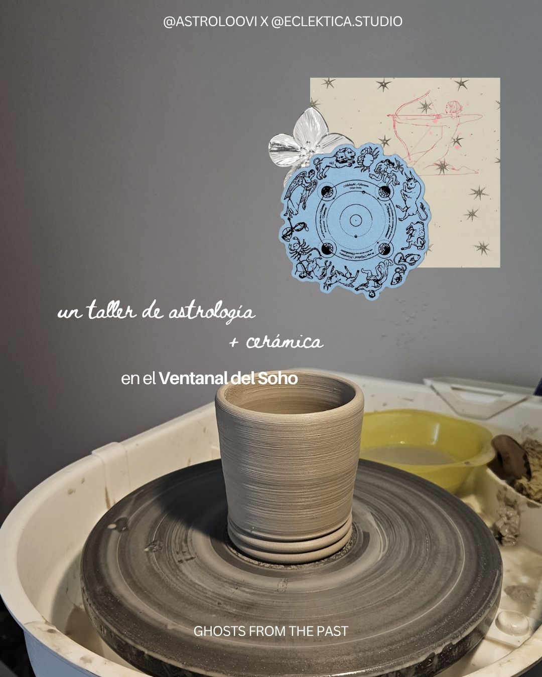Taller astrología +  cerámica.  PINTA DESDE TU HERIDA ✦