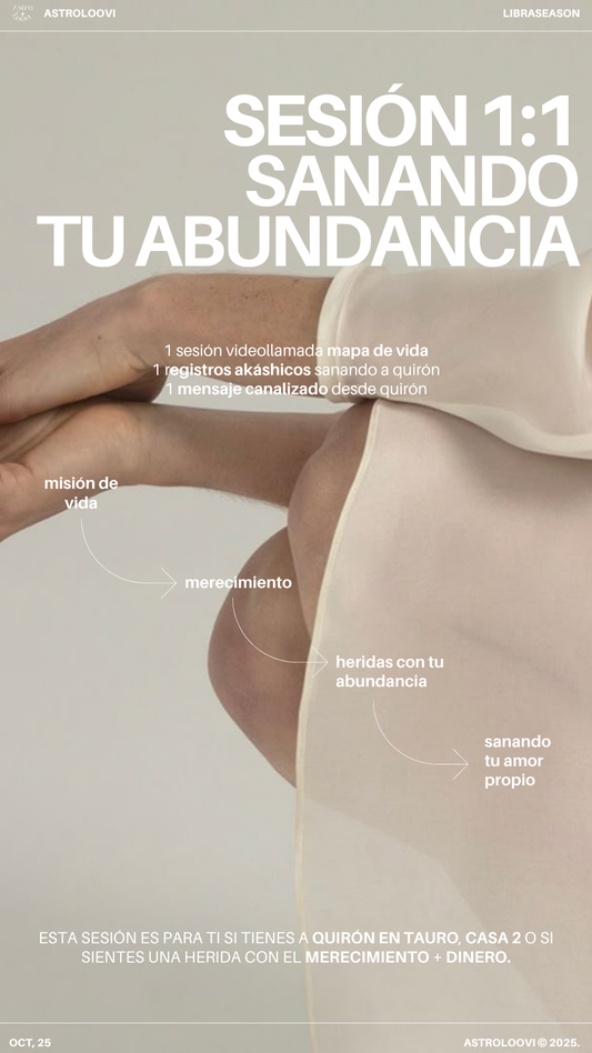 ◻️ SANANDO TU ABUNDANCIA – Programa especializado en Quirón en Tauro