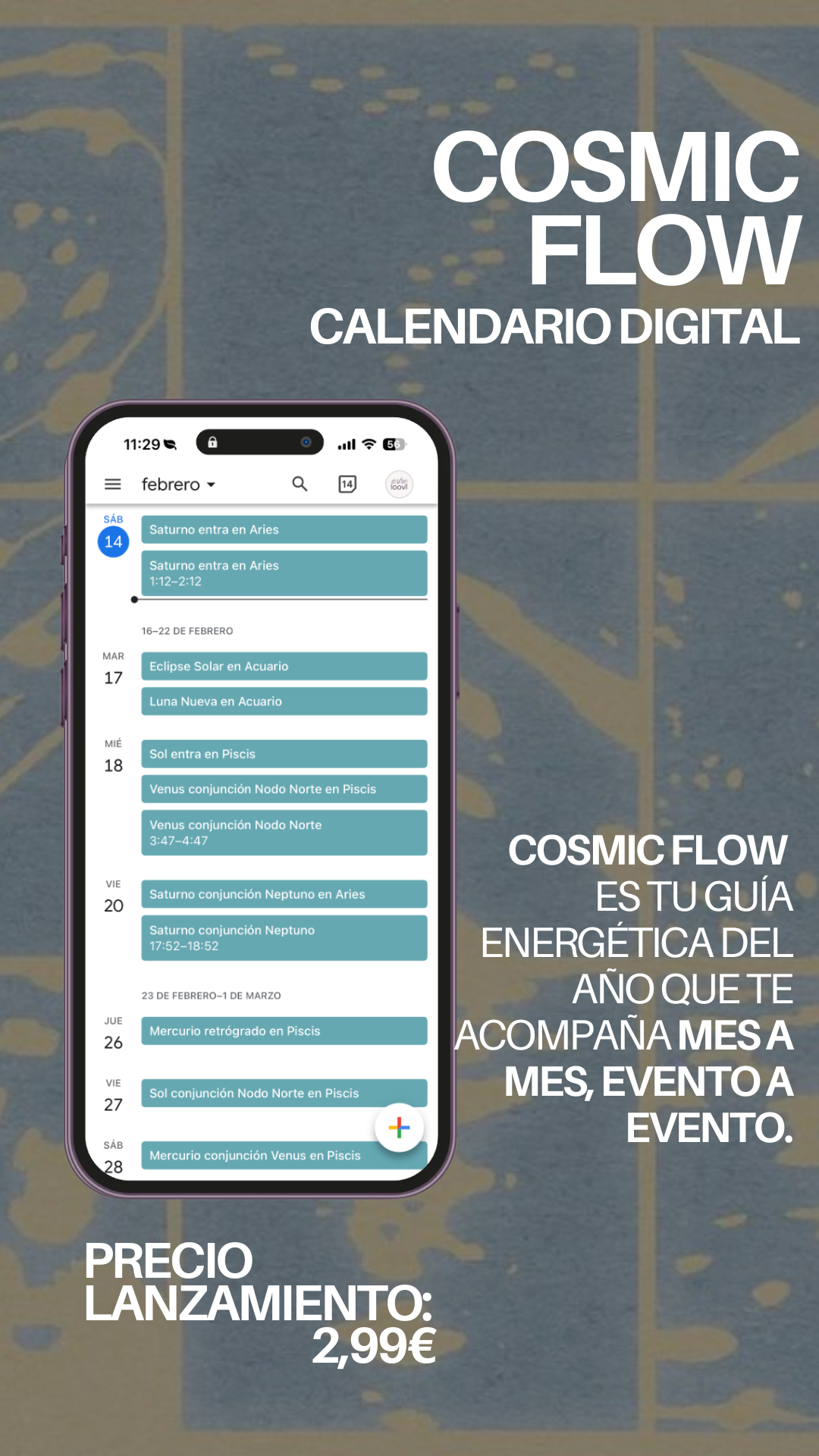 Cosmic Flow 2026 — Calendario de Ritmos & Energías