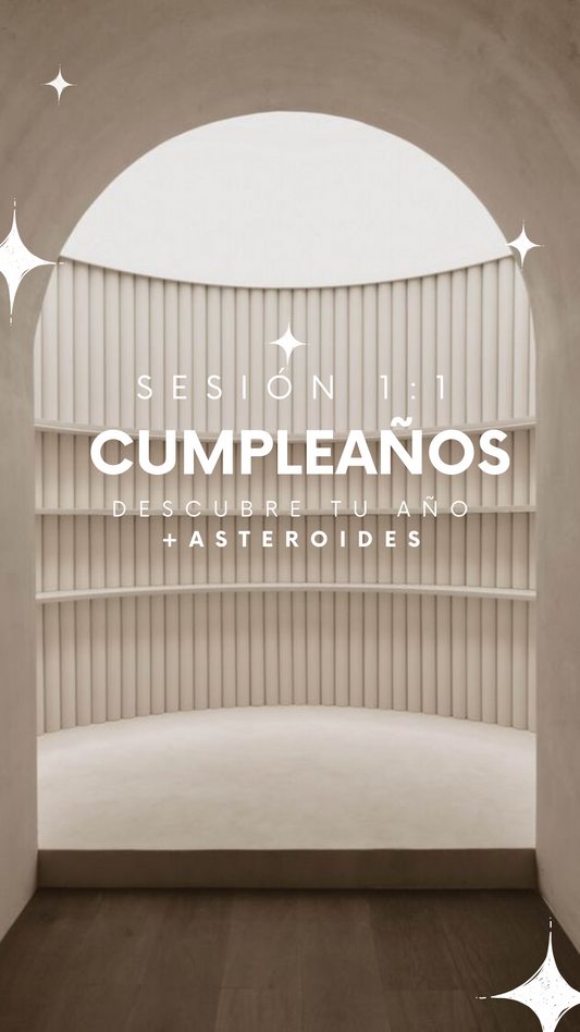 Sesión 1:1 - Cumpleaños - Revolución Solar + Asteroides