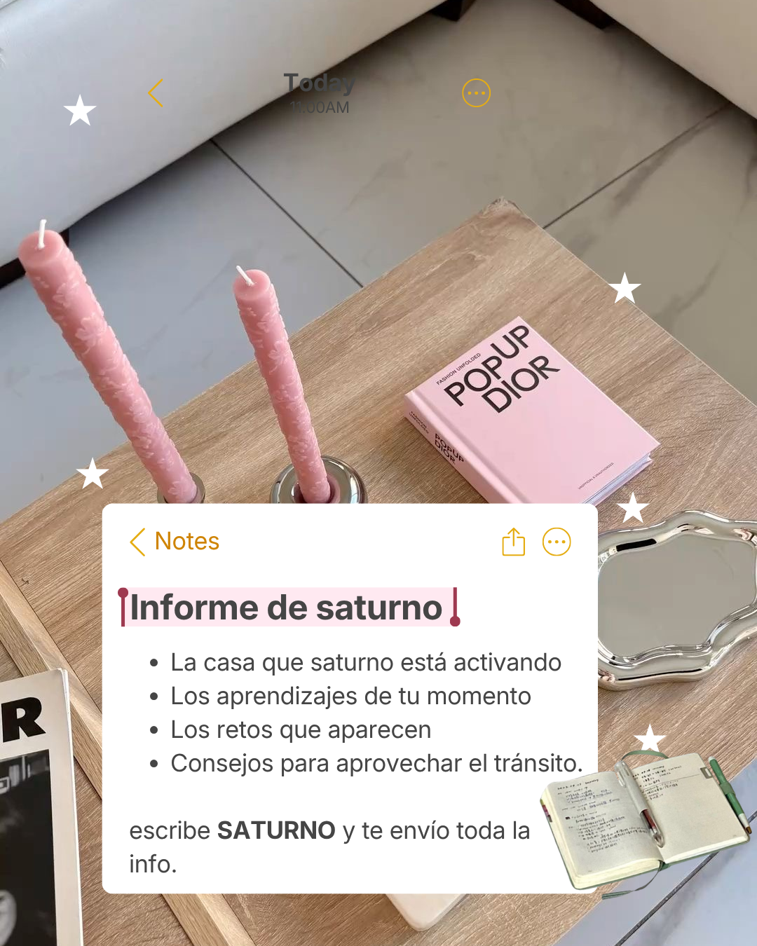 SATURNO · Informe digital sobre los aprendizajes de tu momento