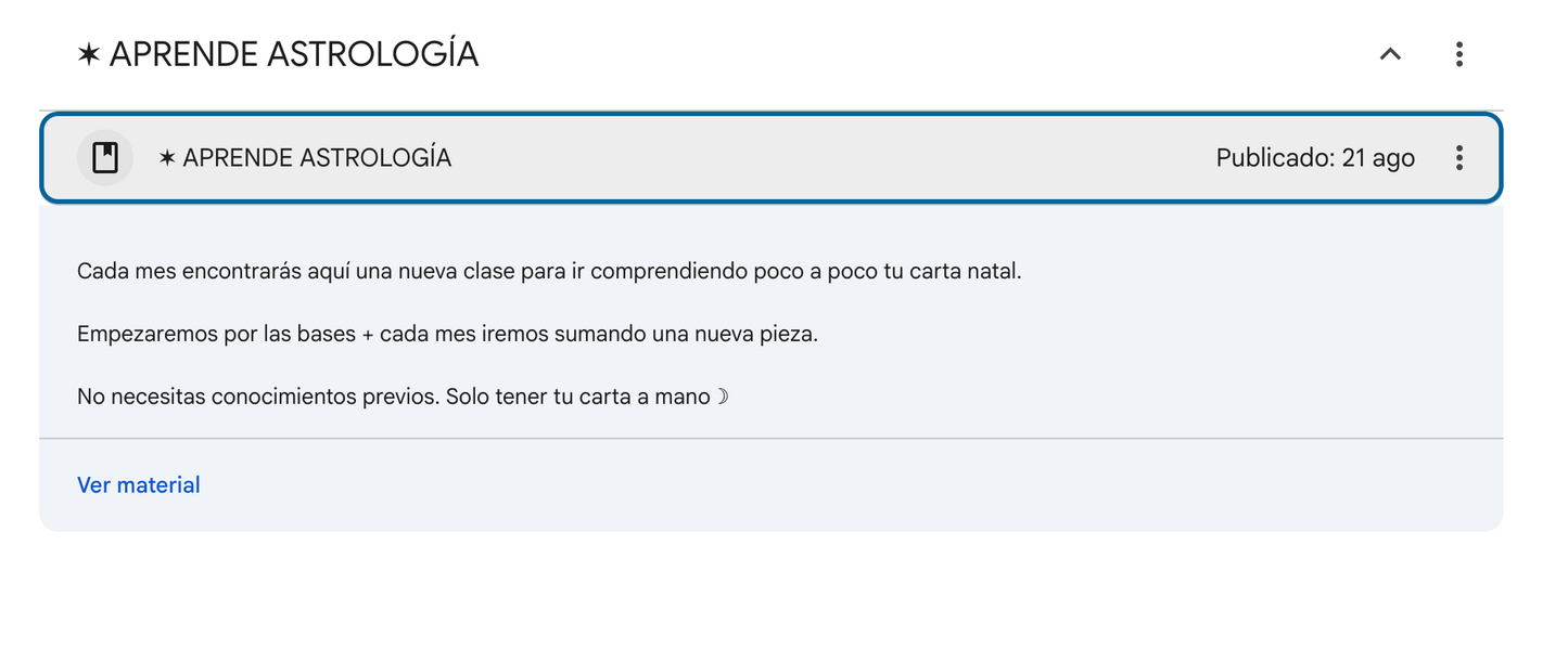 Cosmic club · Aprende astrología dentro de mi membresía