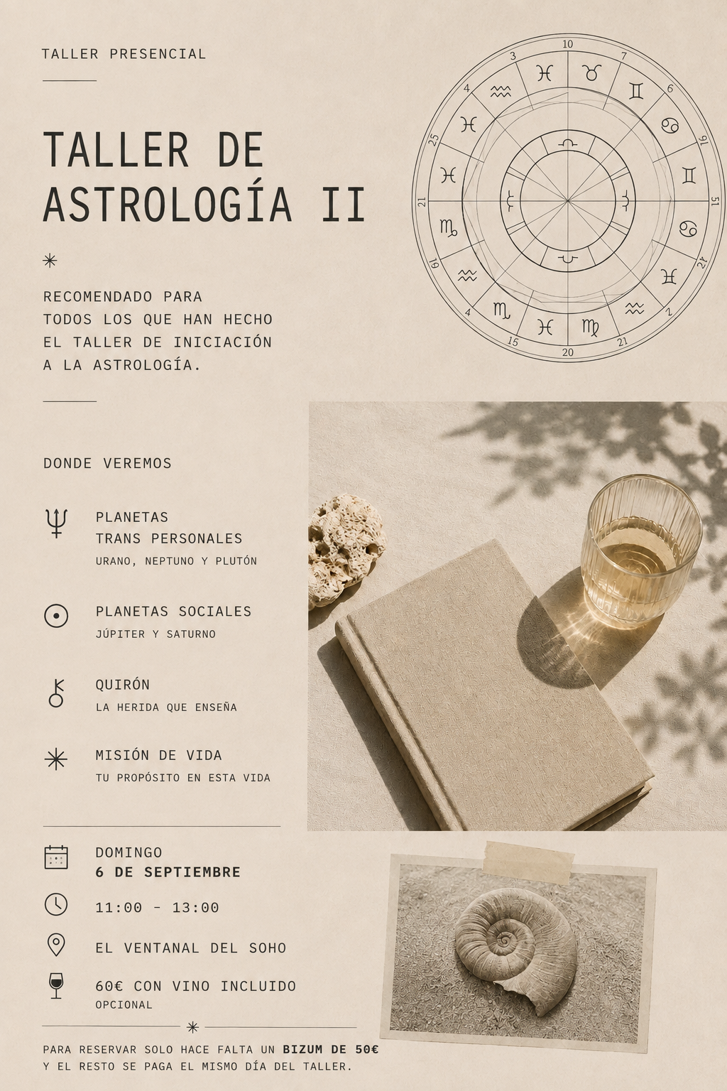 ASTROWINE II · Las capas profundas de la carta natal ✴︎