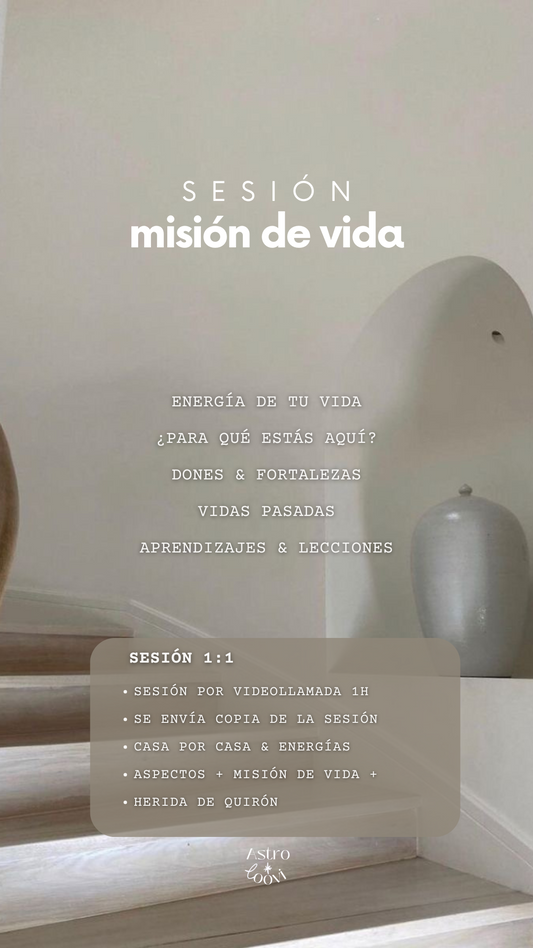 Sesión 1:1 - Misión de Vida. Lectura Natal
