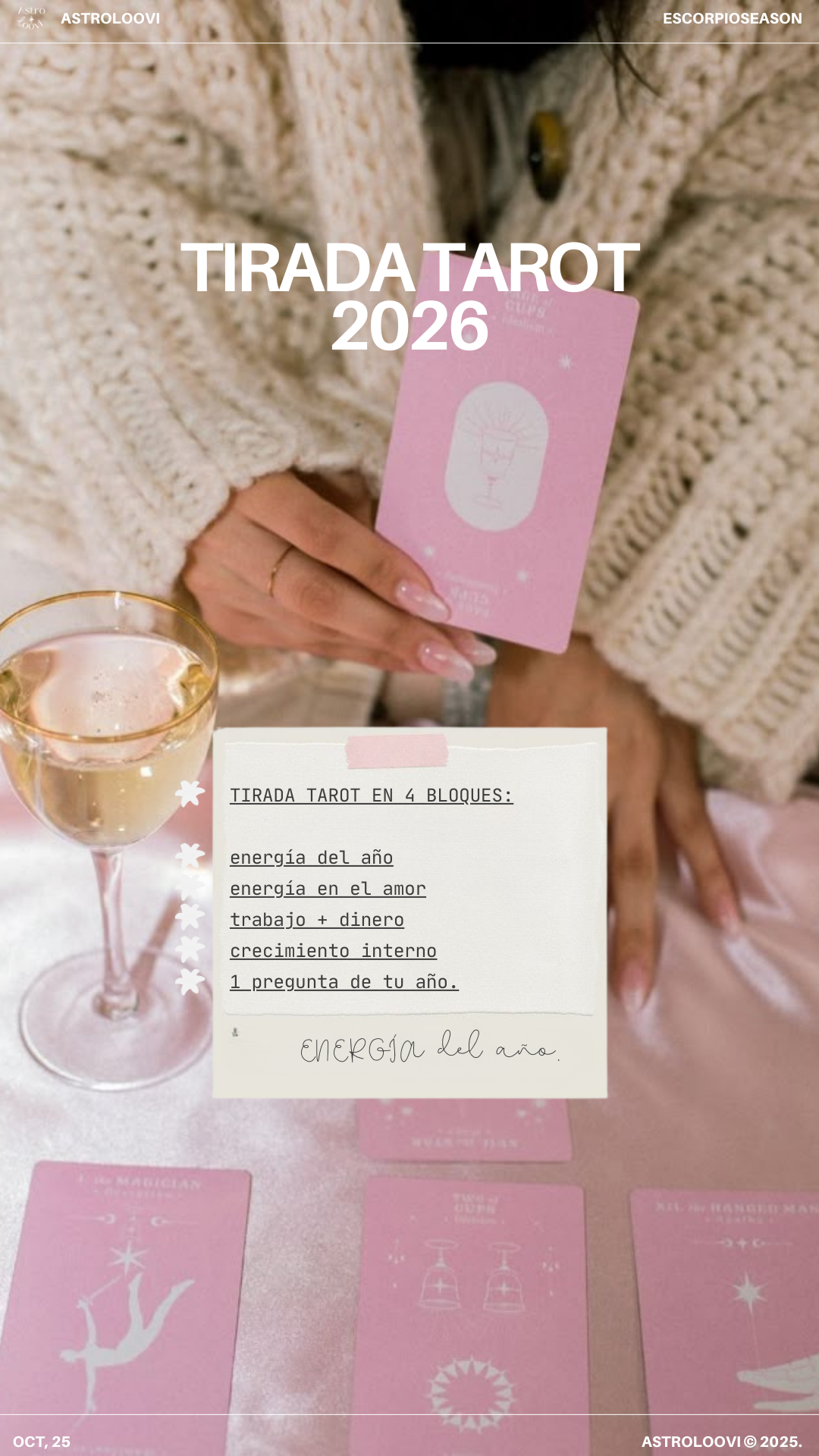 TIRADA TAROT 2026: conoce la energía del año + 1 pregunta extra
